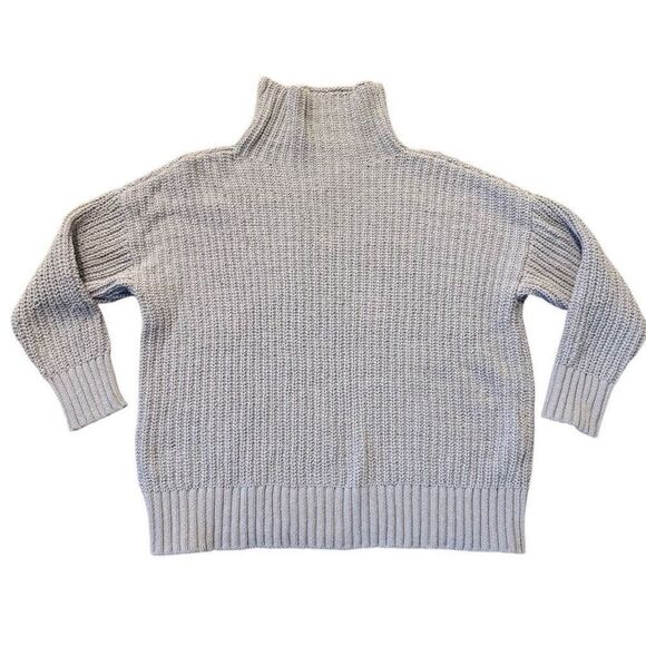 Aerie chenille knit mock neck chunky sweater small - Picture 1 of 7